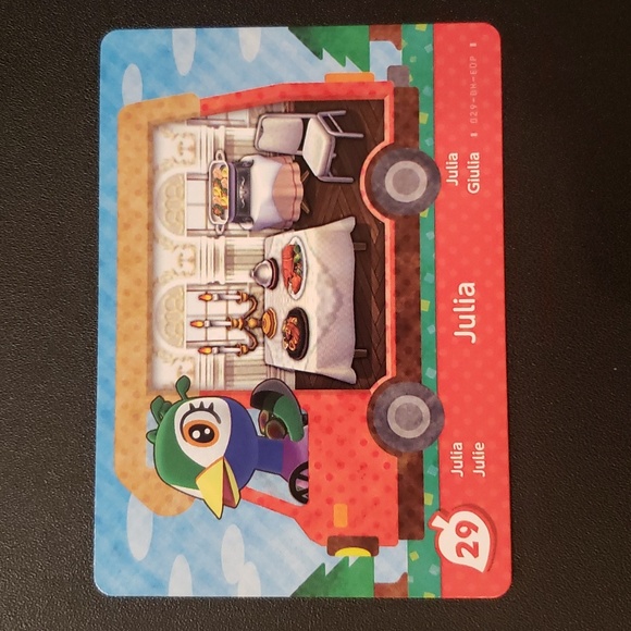 Nintendo | Other | Julia 29 Welcome Amiibo Rv Card Animal Crossing Acnh